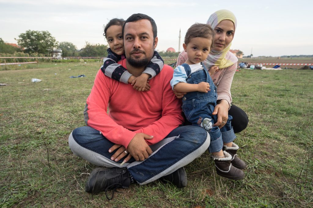 Ahmad Al-Matar, a cardiologist from, Syria, his wife and their two daughters