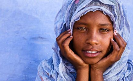 A young Muslim girl in Southern Egypt