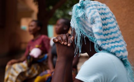 A woman at a shelter for survivors of rape, early and forced marriage and unwanted pregnancy in Burkina Faso.