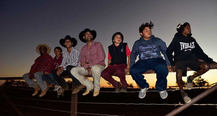 Aboriginal and Torres Strait Islander children with the Mona Aboriginal Corporation’s mentors