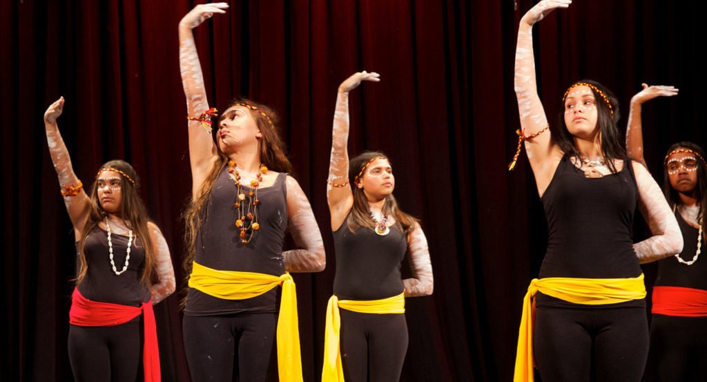 Dancers at the launch of the Community is Everything campaign in Western Australia