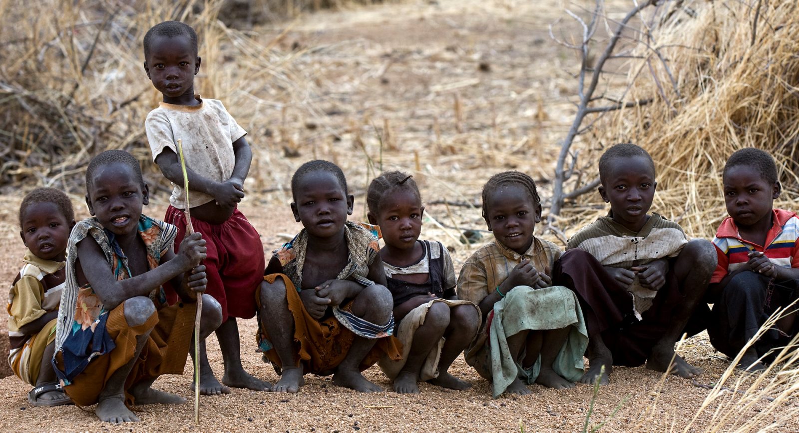 A group of IDP children in Dalami County, South Kordofan, Sudan.