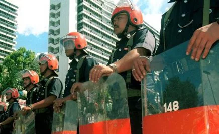 Malaysian riot police