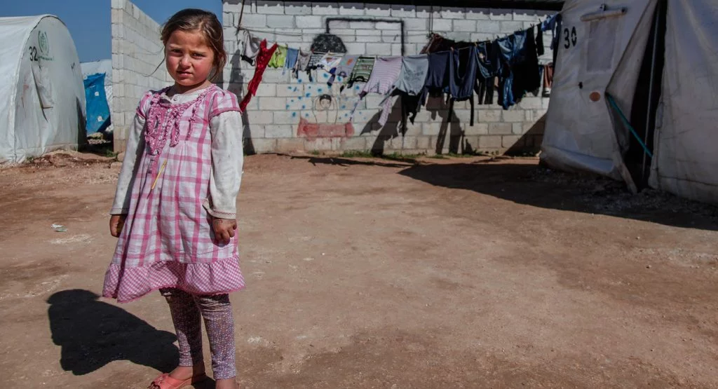 A girl in the Atme Refugee Camp