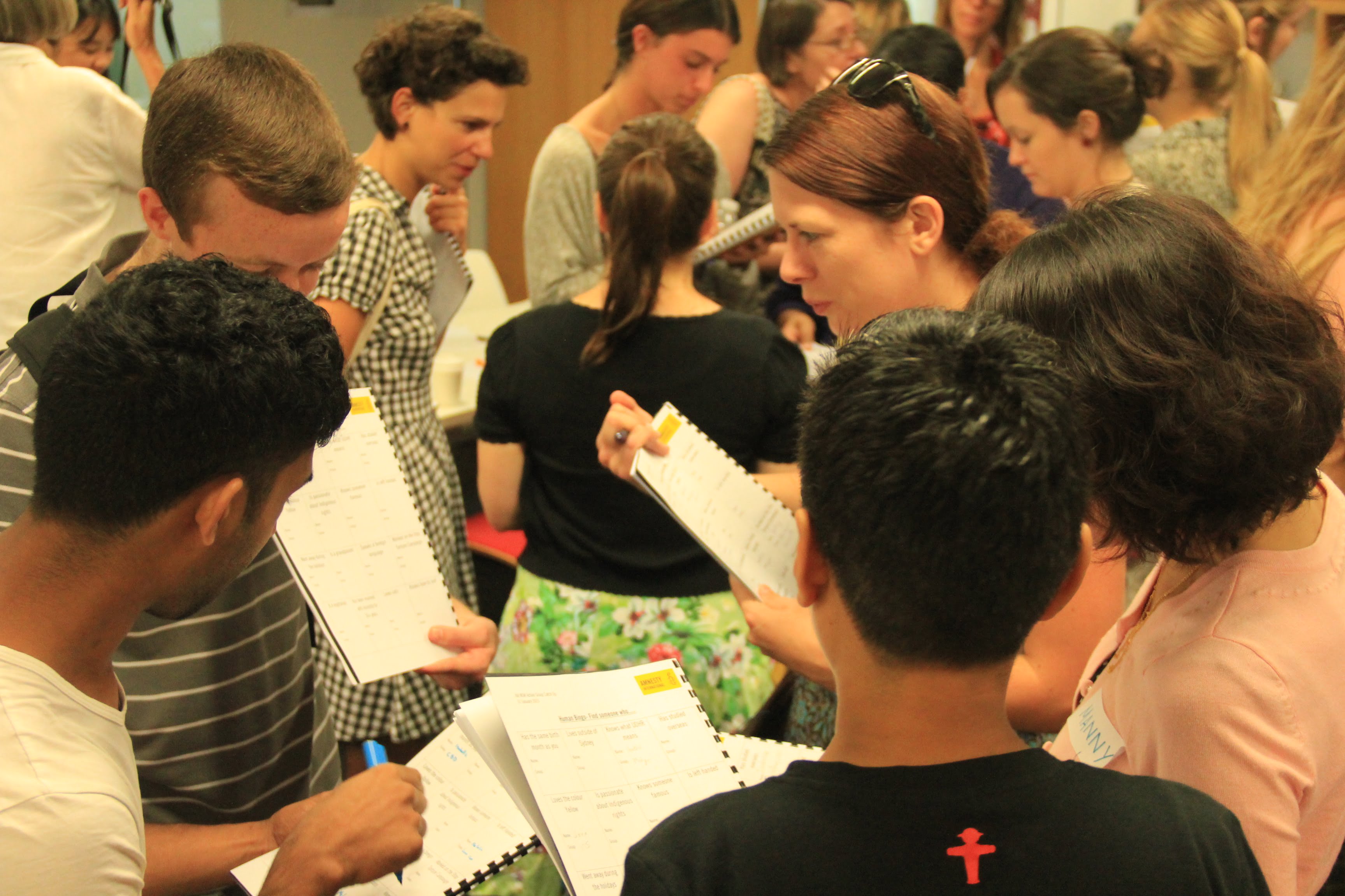 Activists participating in training at a NSW social change lab.