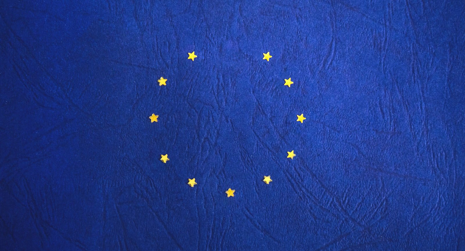 A graphic of the EU flag with a star missing.