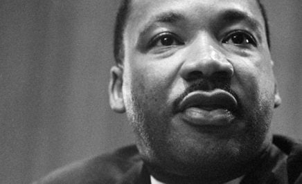 The face of Martin Luther King