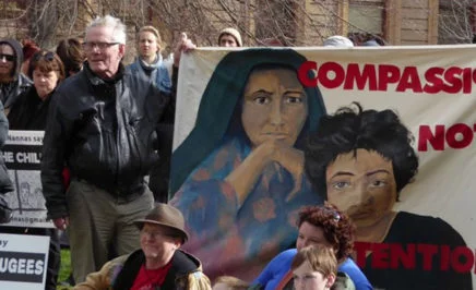 Hobart #BringThemHere refugee rally. © Zainab Clark