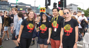 Amnesty activists at the Sydney Invasion Day rally in 2017. © Private