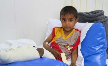Osama was injured while escaping from Mosul