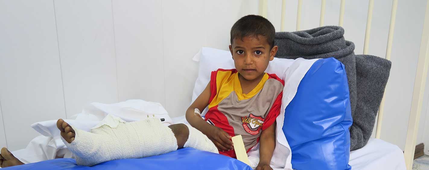 Osama was injured while escaping from Mosul