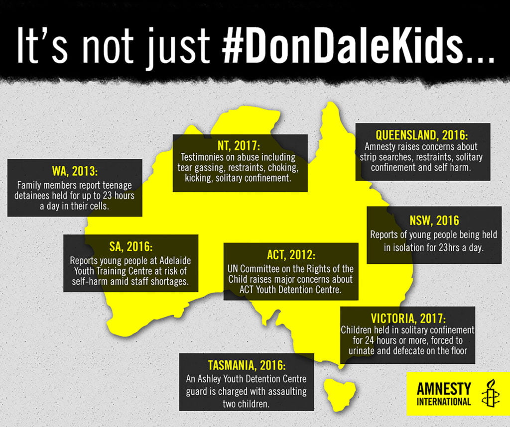 a map of Australia with pinpoints of incidents of abuse in each state and territory. © AI