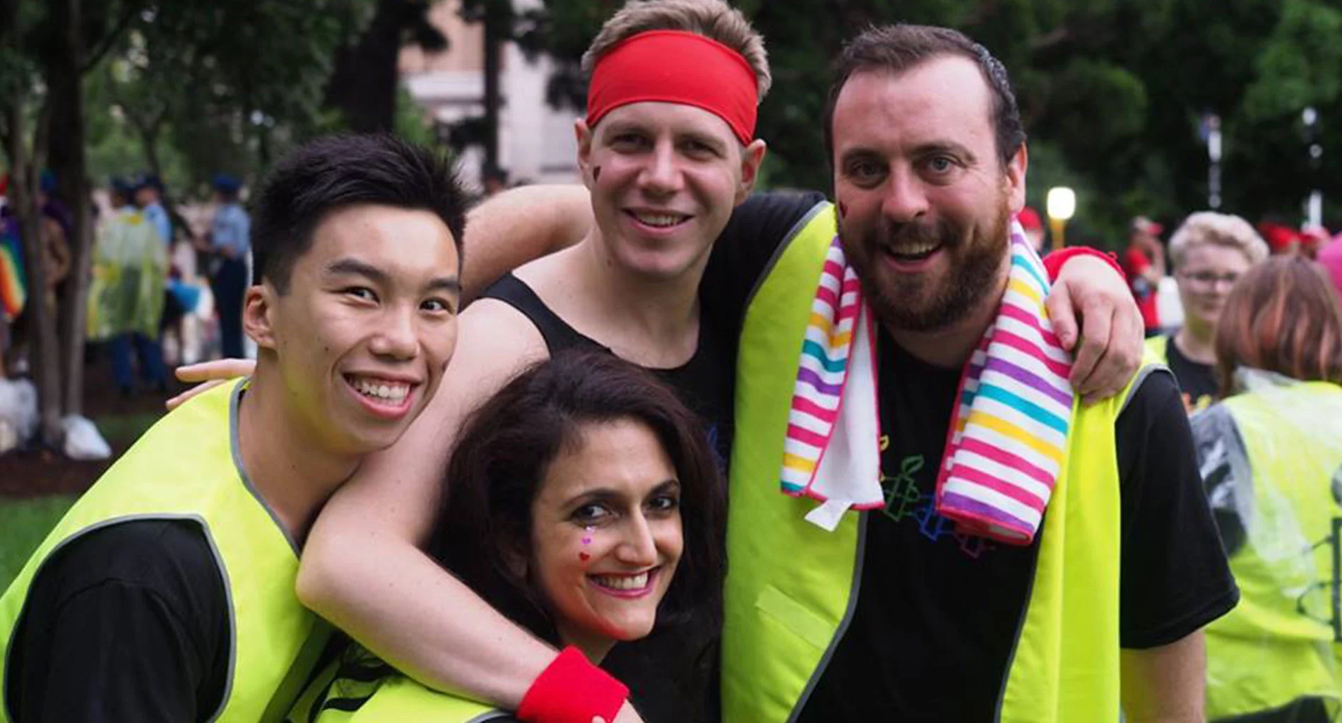 NSW LGBTQI Network at the 2017 Mardi Gras Parade. © Cosmo Price