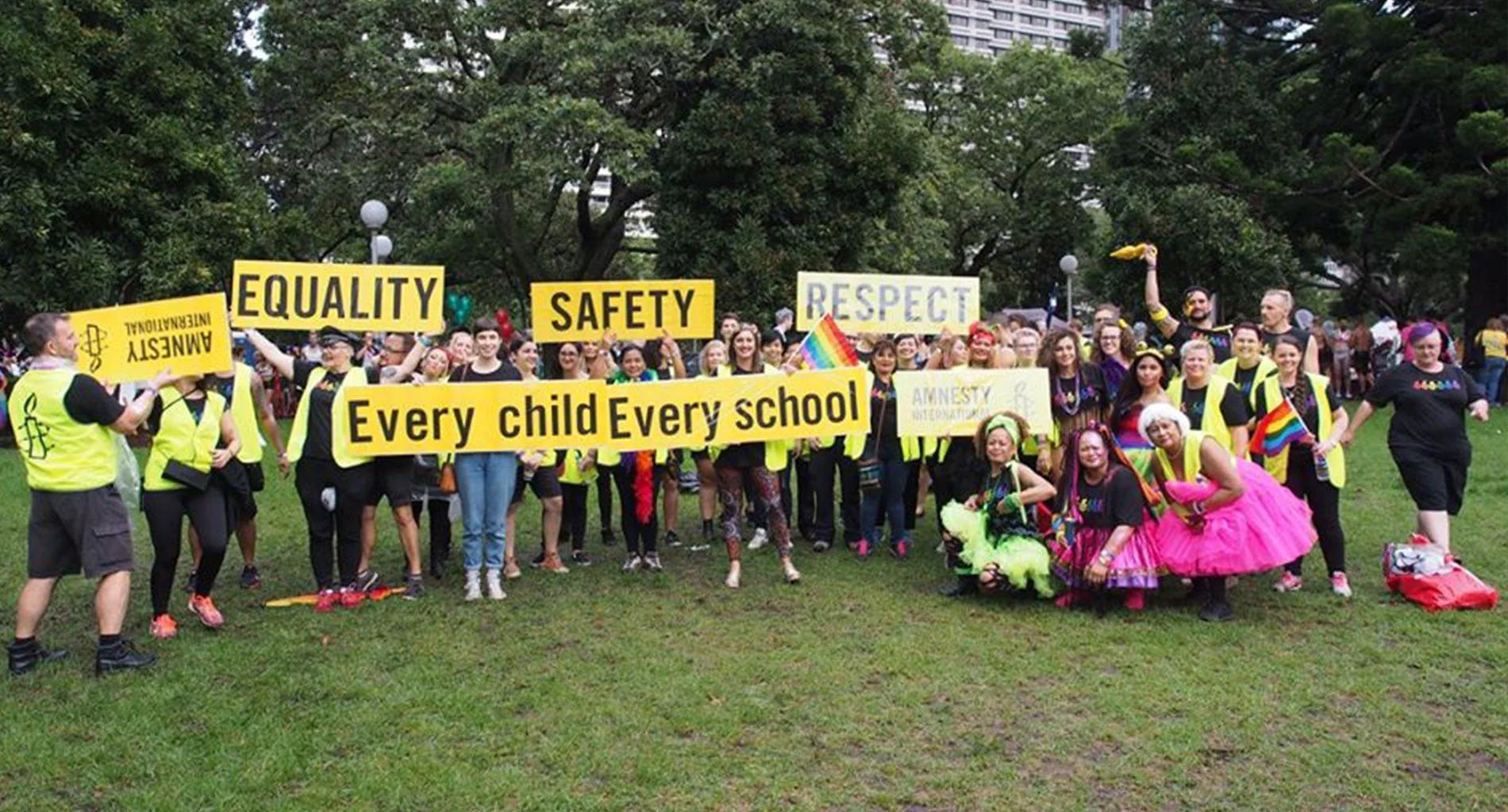 NSW LGBTQI Network at the 2017 Mardi Gras Parade. © Cosmo Price