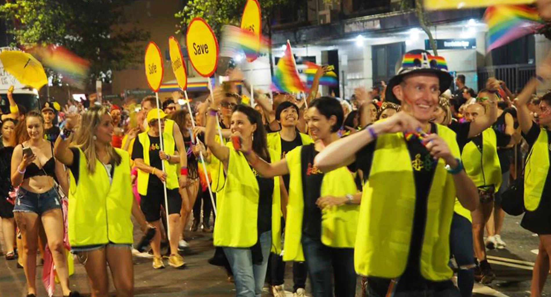 NSW LGBTQI Network at the 2017 Mardi Gras Parade. © Cosmo Price