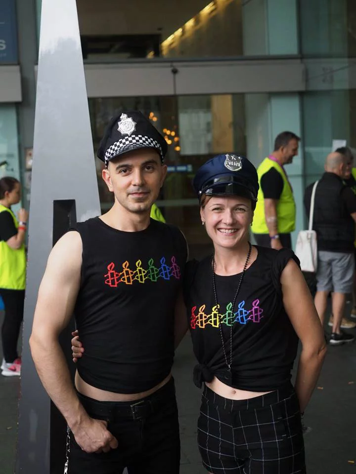 NSW LGBTQI Network at the 2017 Mardi Gras Parade. © Cosmo Price