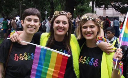 NSW LGBTQI Network at the 2017 Mardi Gras Parade. © Cosmo Price