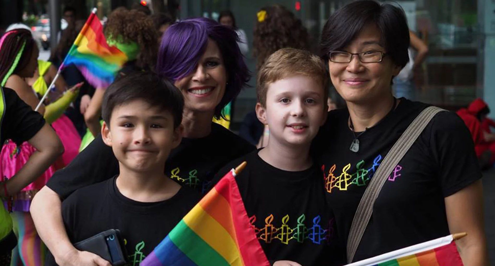 NSW LGBTQI Network at the 2017 Mardi Gras Parade. © Cosmo Price