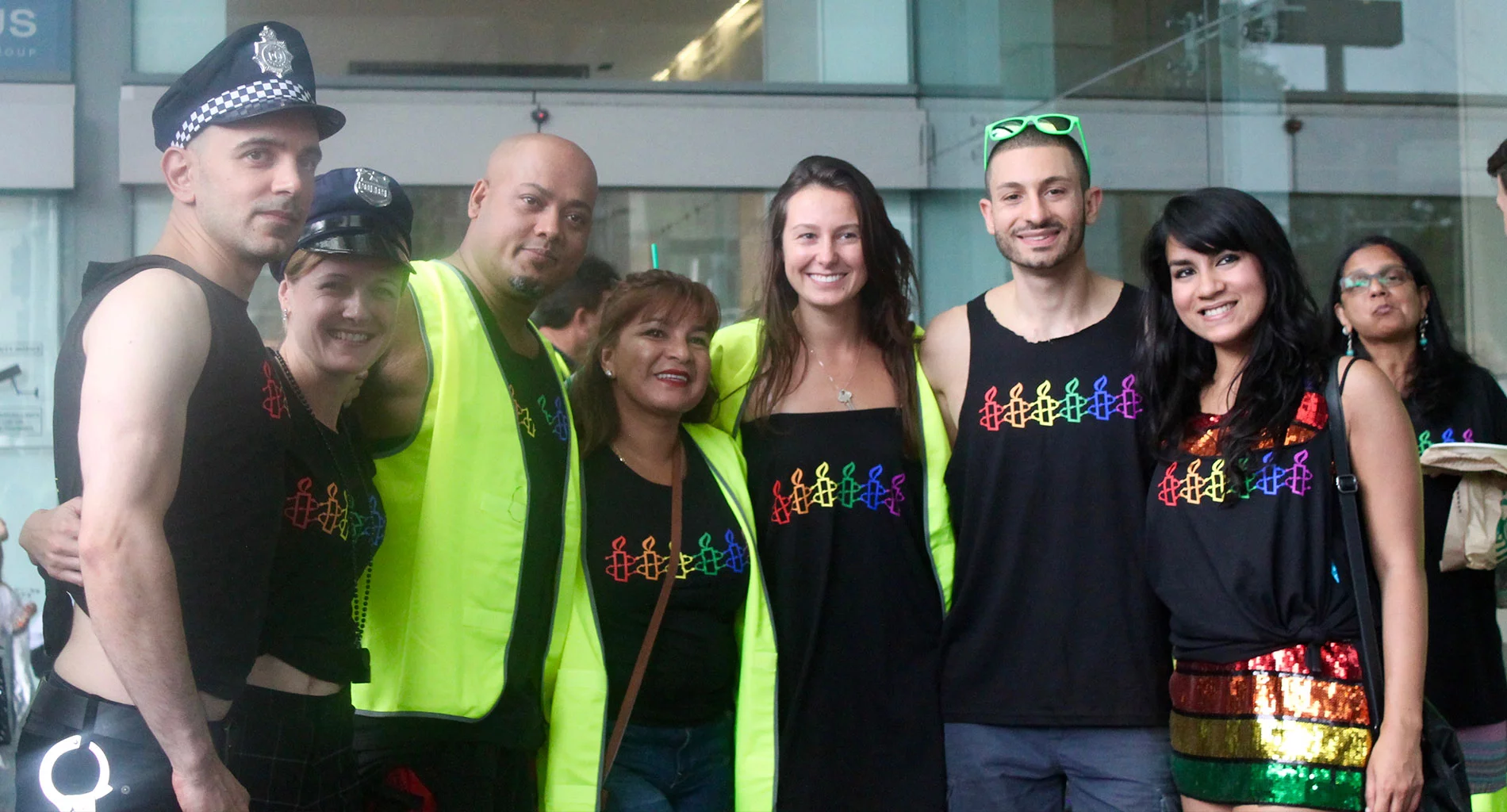 NSW LGBTQI Network at the 2017 Mardi Gras Parade. © Amanda Atlee
