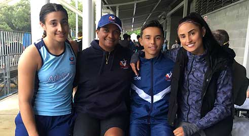 Nova Peris and her children