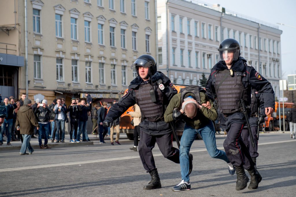 RUSSIA: Thousands of Russians called for an end to corruption.