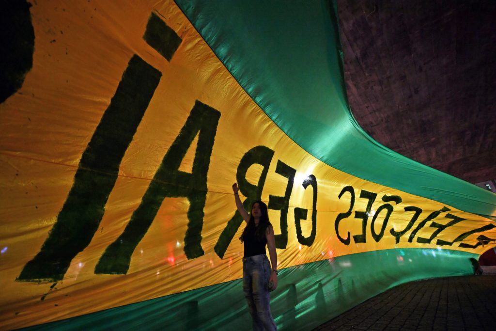 BRAZIL: Demonstrators took to the streets of Sao Paulo, Brazil, to protest against the government of President Michel Temer.