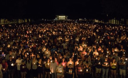 USA: In a bid to heal, students and Charlottesville residents marched peacefully through the University of Virginia Campus.