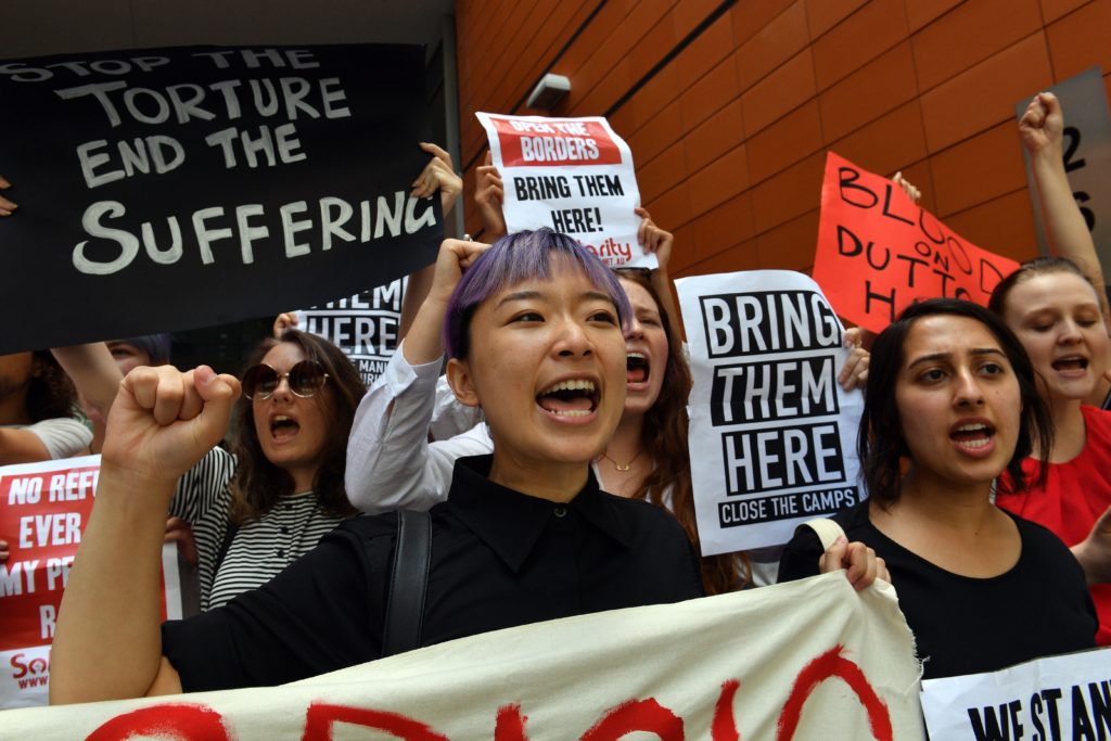 AUSTRALIA: People, many of whom are refugees, took to the Immigration and Department of Foreign Affairs and Trade building in Sydney to demand the immediate evacuation of refugees detained on Manus Island.