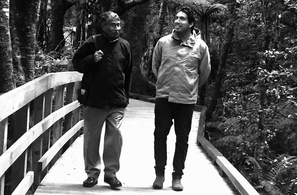 Amnesty Australia's Refugee Campaign Coordinator Shankar Kasynathan with his father