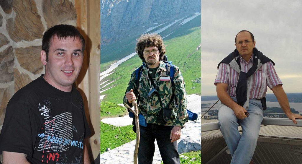 Igor Nagavkin, Andrey Rudomakha and Oyub Titiev. © Private