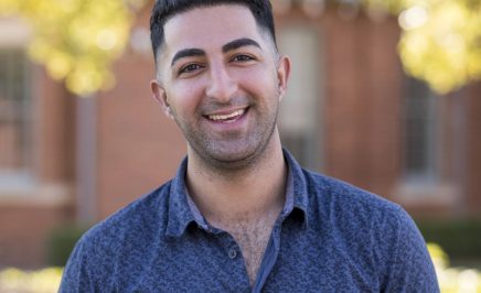 Young man smiling