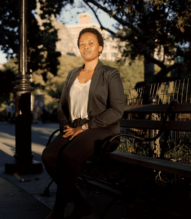 Sostine Namanya, Gender officer at the National Association of Professional Environmentalists at The Peoples' Summit on Climate, Rights and Human Survival, New York, USA, 19 September, 2019.