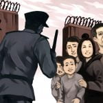 Illustration of a Uyghur family
