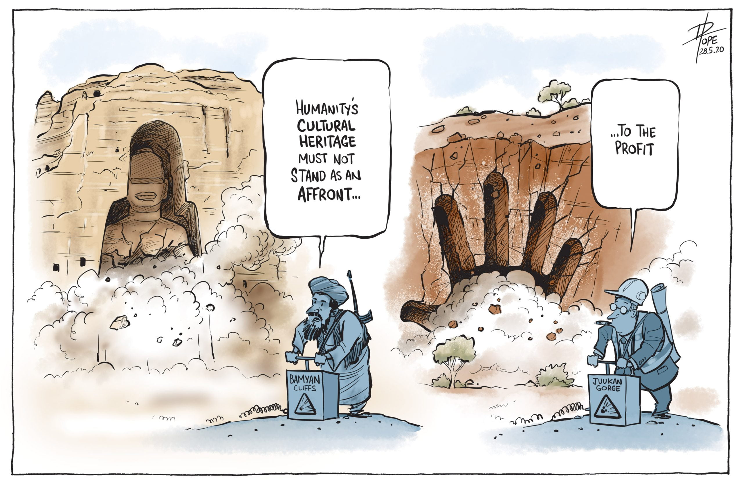 Juukan Gorge Cartoon Finalist David Pope